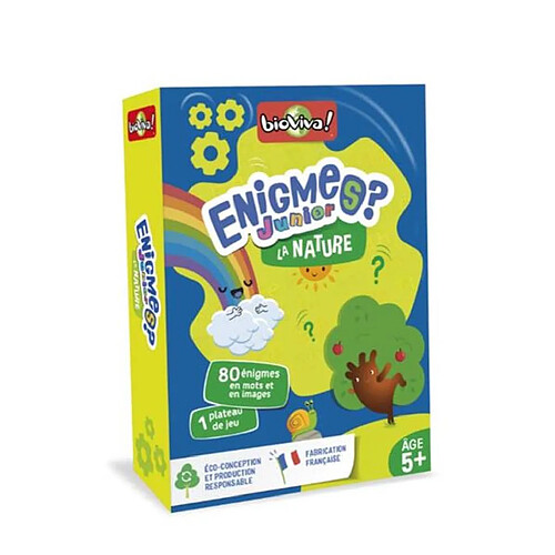 Jeu de cartes Bioviva Enigmes junior Nature