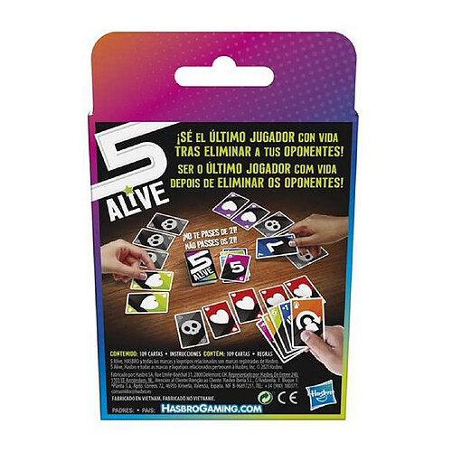 Jeux de cartes Hasbro Five Alive (109 pcs)