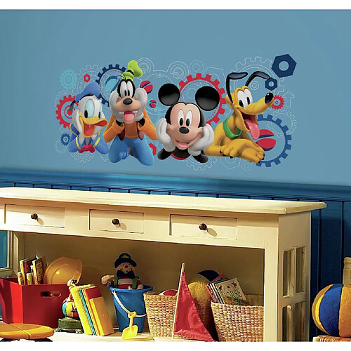 Thedecofactory Stickers DISNEY MICKEY MOUSE Géant Roommates Repositionnables (99x42cm)