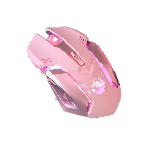 Universal Souris sans fil bluetooth fille mignonne rose jeu silencieux souris rechargeable ordinateur de bureau jeux mécaniques 2400dpi souris rétroéclairée