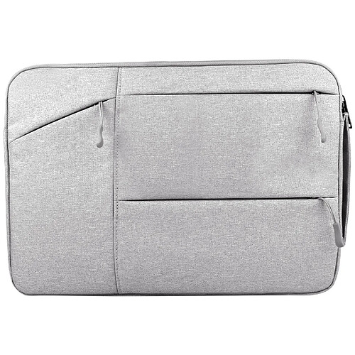 Wewoo Sacoche pour ordinateur portable gris 15,6 pouces et ci-dessous Macbook, Samsung, Lenovo, Sony, DELL Alienware, CHUWI, ASUS, HP clair Universel poches multiples portables wearable Oxford tissu doux Business Tablet Bag,