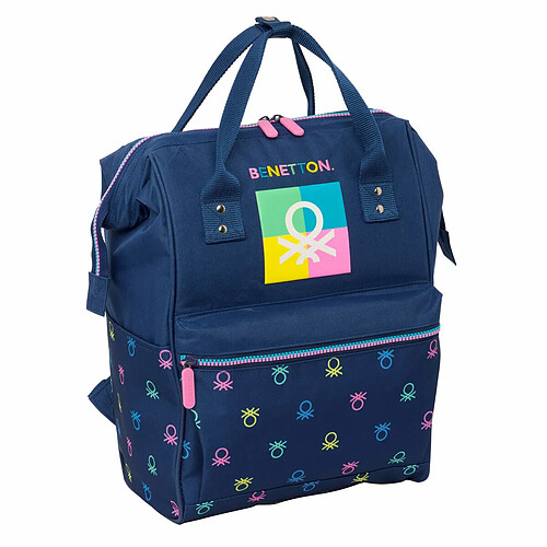 Sacoche pour Portable Benetton Cool Blue marine 27 x 40 x 19 cm