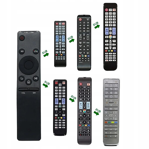 GUPBOO Télécommande Universelle de Rechange pour smart TV Samsung HD 4K, pour les modèles BN59-01259E,