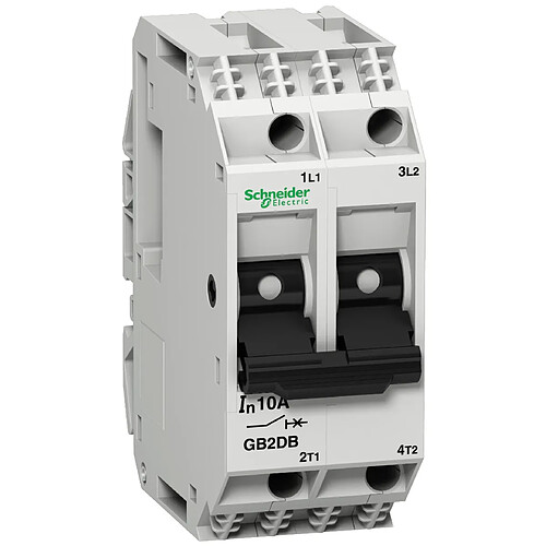 disjoncteur de controle - schneider - 2 pôles - 0.5 ampère - schneider electric gb2db05