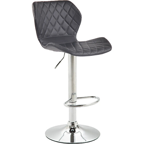 Non Tabouret de bar liège simili cuir chrome