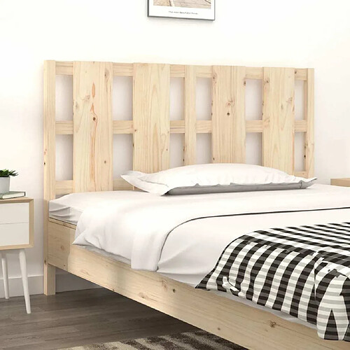 Maison Chic Tête de lit scandinave pour lit adulte,Meuble de chambre 125,5x4x100 cm Bois massif de pin -MN34226