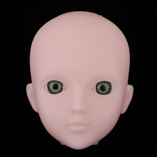 1/6 fille tête de poupée aux yeux verts pour les parties du corps de la poupée bjd xinyi