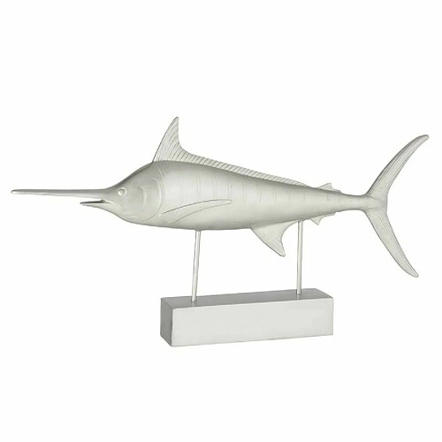 Paris Prix Statue Déco Espadon sur Pied 72cm Argent