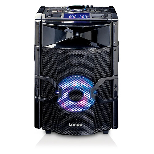 Lenco Enceinte/table de mixage DJ haute puissance avec Bluetooth®, USB, radio FM et éclairages PMX-250 Noir