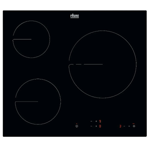 Table de cuisson à induction 60cm 3 feux - FHRN639K - FAURE