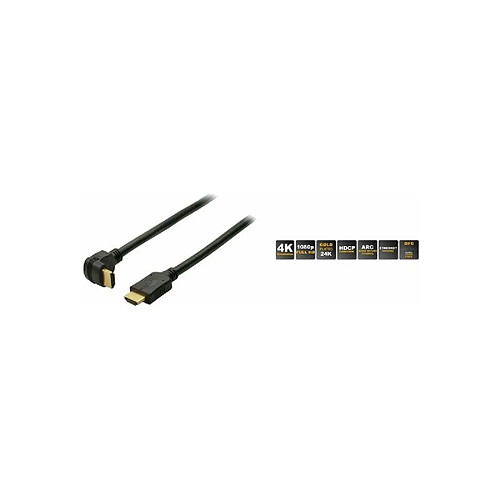 shiverpeaks BASIC-S Câble HDMI, fiche A mâle - coudé ()