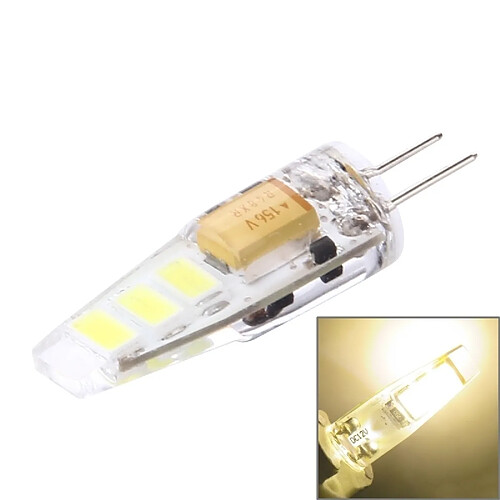 Wewoo Ampoule G4 2W 100LM 6 LED SMD 5730 Silicone Maïs Ampoule, DC 12V Lumière Blanche