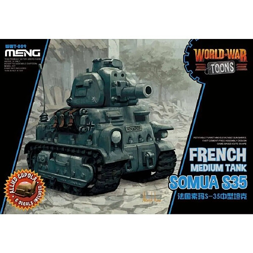 Meng Maquette Char World War Toons Somua S35 French Medium Tank