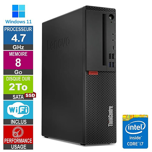 Lenovo M720s i7-9700 4.70GHz 8Go/2To SSD Wifi W11 · Reconditionné