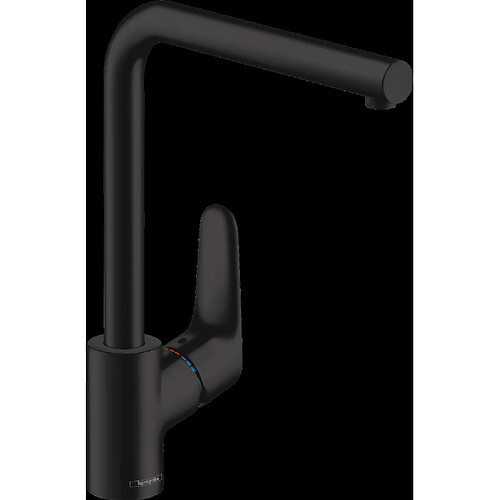 Mitigeur de cuisine HANSGROHE Focus M41 , 1 jet noir mat - 31817670