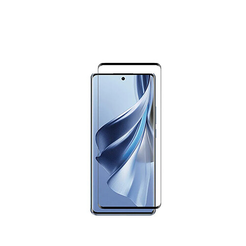 Verre trempé 5D couverture complète incurvée Phonecare pour Oppo Reno 10 Pro - Transparent/Noir