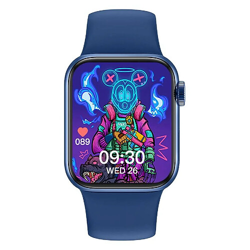 Yonis Montre Connectée Or Écran Couleur Silicone IP67 Bluetooth 5.2