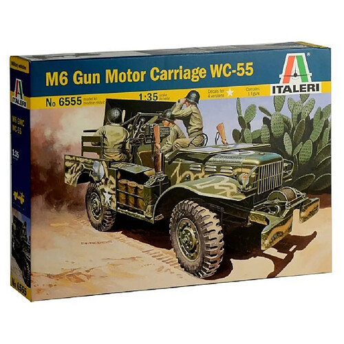 Italeri Maquette Voiture Maquette Camion M6 Gun Motor Carriage Wc-55