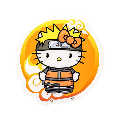 TEKNOFUN Naruto Shippuden x Hello Kitty - Lampe murale LED Hello Kitty Naruto 30 cm