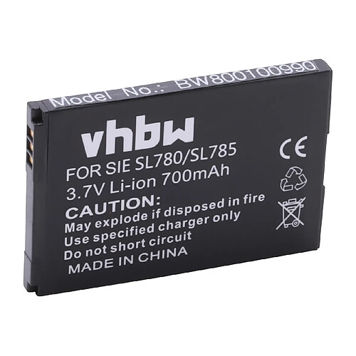 vhbw batterie remplacement pour Siemens V30145-K1310K-X444, V30145-K1310-X445 pour combiné téléphonique téléphone fixe (700mAh, 3,7V, Li-ion)