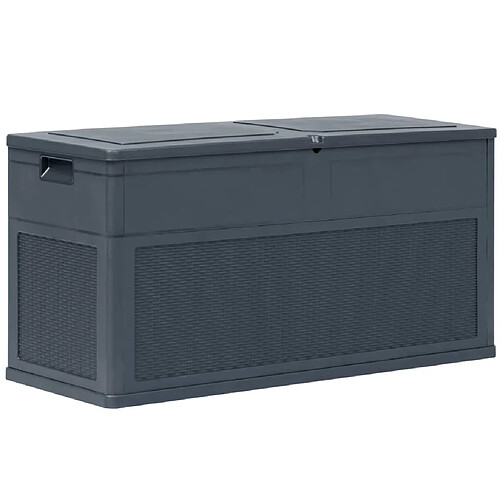 vidaXL Boîte de rangement de jardin 320 L Anthracite