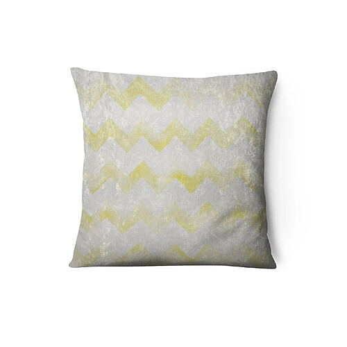 Homemania Housse de coussin en velours Vagan - L. 43 x l. 43 cm - Jaune