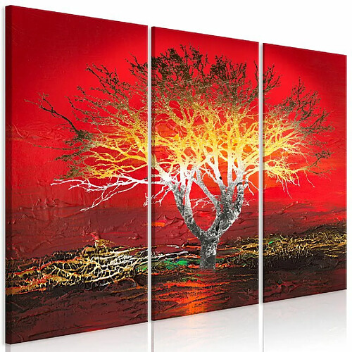 Paris Prix Tableau Imprimé 3 Panneaux Fiery Sky 80 x 120 cm