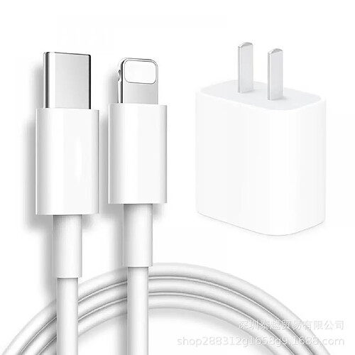 General Chargeur Apple portable - Charge rapide 20 W, design léger et compact, compatible avec iPhone 14/14 Pro Max/13/ 12/11/XS/XR, idéal pour les déplacements(6 pieds)