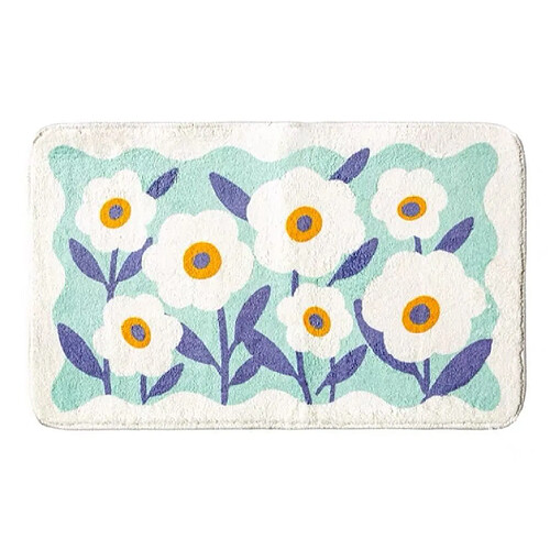 LUUCOZK Tapis de bain antidérapants absorbants à séchage rapide, décoration de salle de bain, Style 4-40x120CM