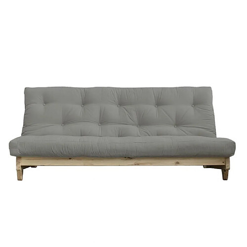 Inside 75 Banquette convertible FRESH pin coloris gris couchage 140*200 cm.