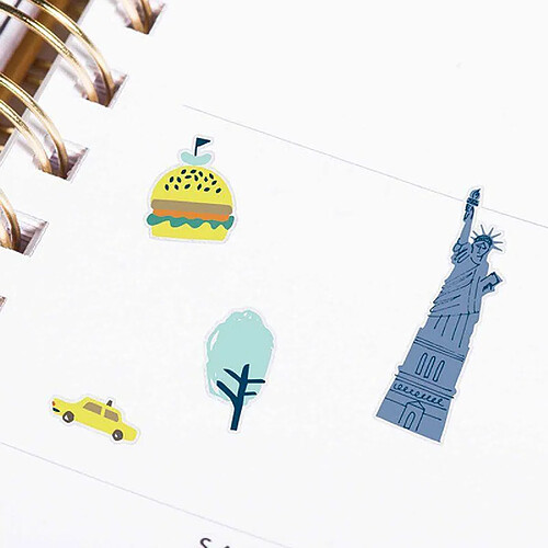 Rico Stickers en gel transparent cities - New-York