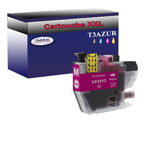 T3Azur Cartouche compatible Brother DCP-J772DW, DCP-J774DW, MFC-J491DW, LC3213XL - Magenta