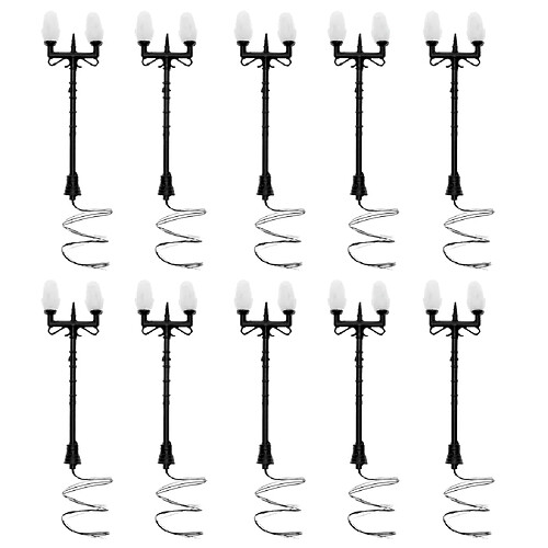 10pcs modèle cour lumière LED lampadaires lampadaire style 4