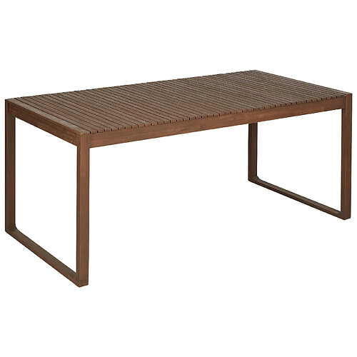 Beliani Table de jardin 180 x 90 cm Bois Bois foncé SASSARI