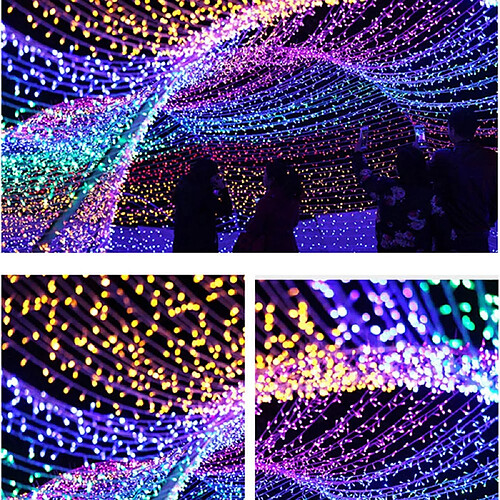 BESTA 100M 1000 LED Noël LED Guirlande Lumineuse Extérieure Guirlande Lumineuse De Fête De Mariage Fête De Mariage Guirlande Lumineuse Multicolore_100M_1000LEDS