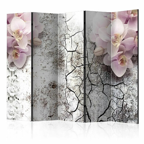 Paris Prix Paravent 5 Volets Bright Red Orchids 172x225cm