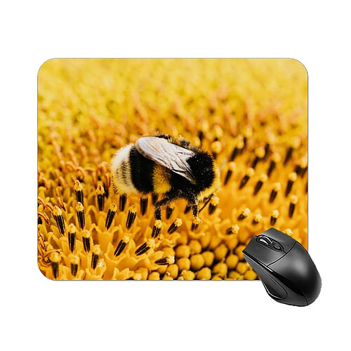 Universal Tafou de souris imprimé de tournesol pour ordinateur portable