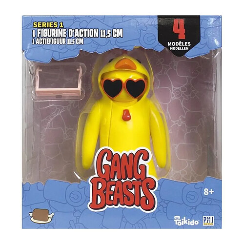 Gang Beasts - 1 Figurine Articulée de 11,5 cm - Lot 4 - Figurines de Collection - Jeux Vidéos - Lansay