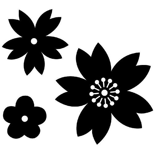 Artemio Matrices de découpe x 3 - Fleurs du Japon