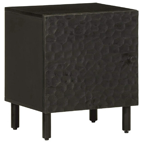 Maison Chic Table de chevet - Table de Nuit noir 40x33x46 cm bois de manguier solide