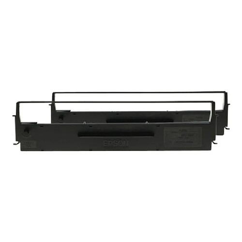 Epson SIDM Black Ribbon Cartridge for LQ-350/300+/300+II, Dualpack (C13S015646)