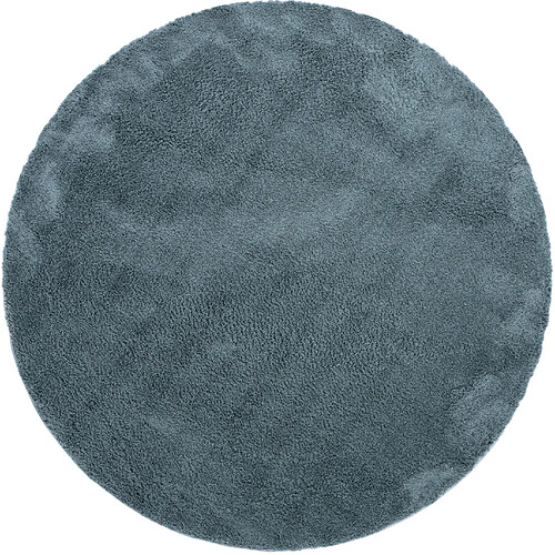 Hadorn Tapis shaggy 185x185 Bleu Luzern