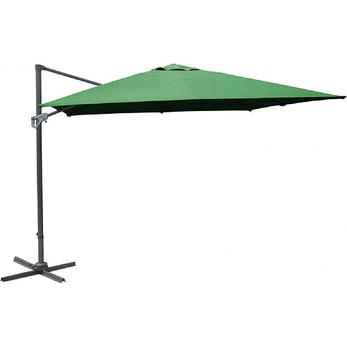 Proloisirs Parasol déporté en aluminium 3x3m Dom Vert.