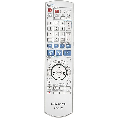 Universal La télécommande IR remplace l'EUR7659Y70 DMR-ES45V DMR-ES46V DMR- ES-46VS DMr- ES45VS DMr- ES35VP du magnétoscope DVD