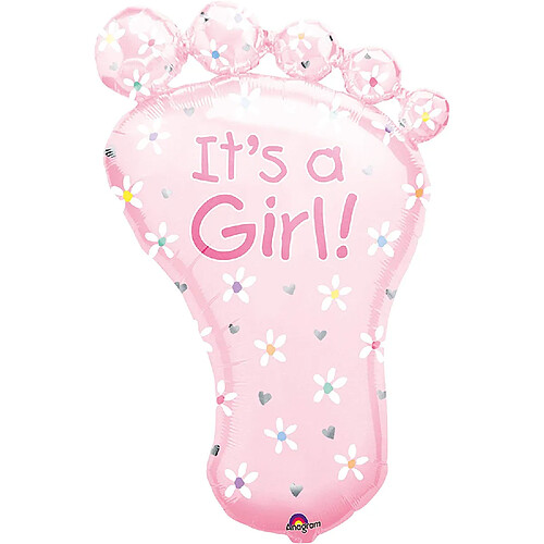 Anagram Amscan Bec It's a Girl ? Ballon Mylar Supershape