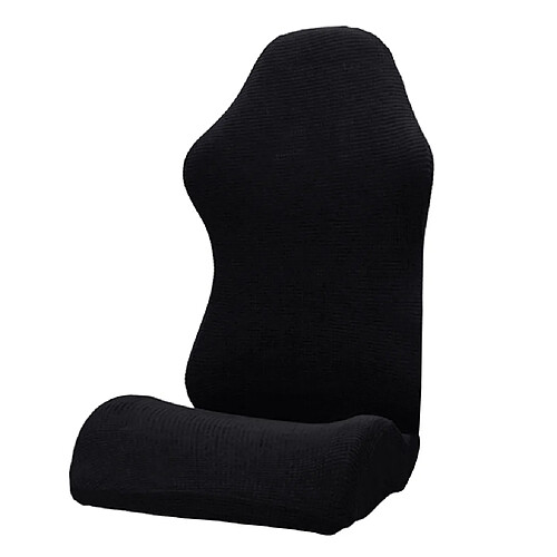 Housse De Protection Pour Fauteuil Pivotant Pour Ordinateur Extensible Noir