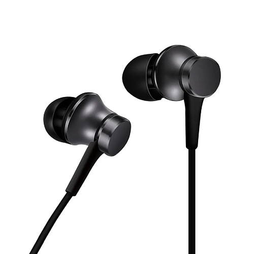 Wewoo Écouteurs noir pour Samsung, HTC, Sony, Xiaomi, Huawei et autres smartphone Intra-auriculaire avec contrôle de fil + micro, répondeur de de rejeter l'appel,