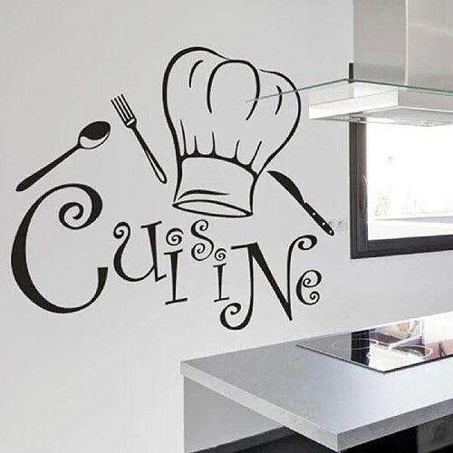 Sticker Cuisine - NOIR - 70x80 cm