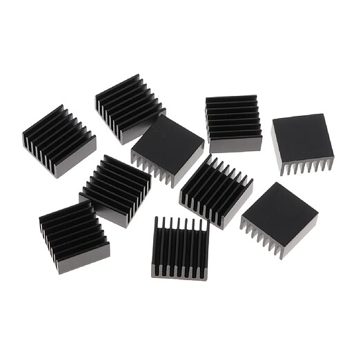 10Pieces Aluminium Radiateur Refroidisseur Refroidisseur Radiateur, 20x20x10mm, Aluminium