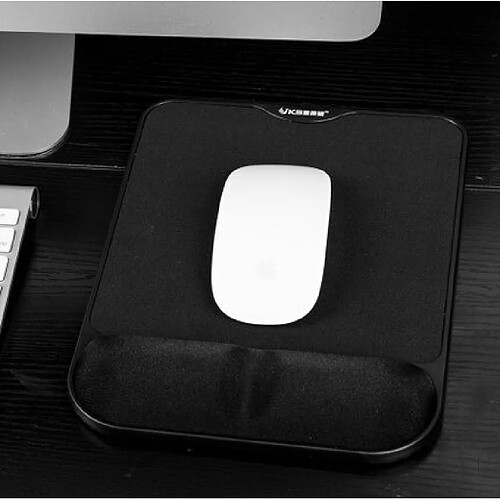 Universal Tapis de souris ergonomique avec repos repos poignet tapis de souris protection main rebond lent tapis de souris gaming tapis de souris ergonomique tapis (noir)